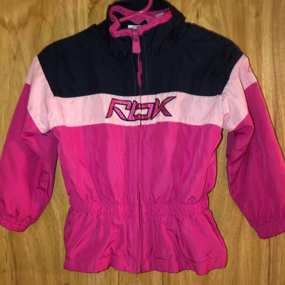 Reebok Toddler Girl Sz 24M hooded raincoat